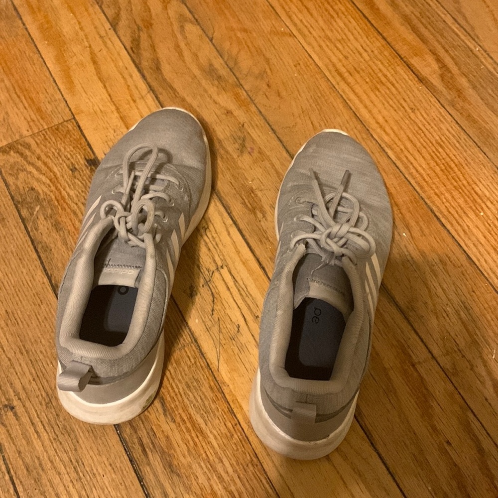 Gray Adidas Tennis Shoes